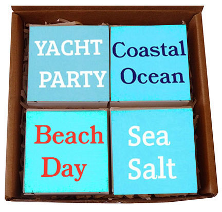 The Hamptons Man Beach Day Soaps Gift Set-Vegan Mango Butter Soaps