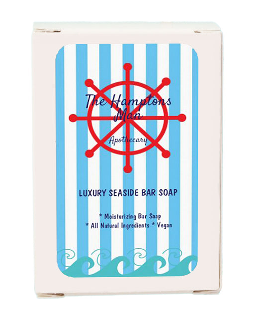 The Hamptons Man Ship's Wheel Nautical Soap Bar-Vegan Mango Butter Soap