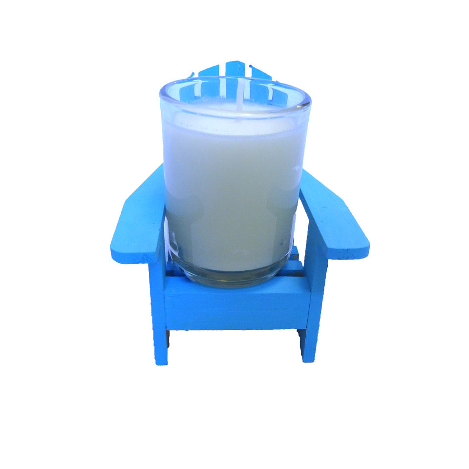 The Hamptons Man Nautical Blue Adirondack Chair Candle-Coconut Soy Wax