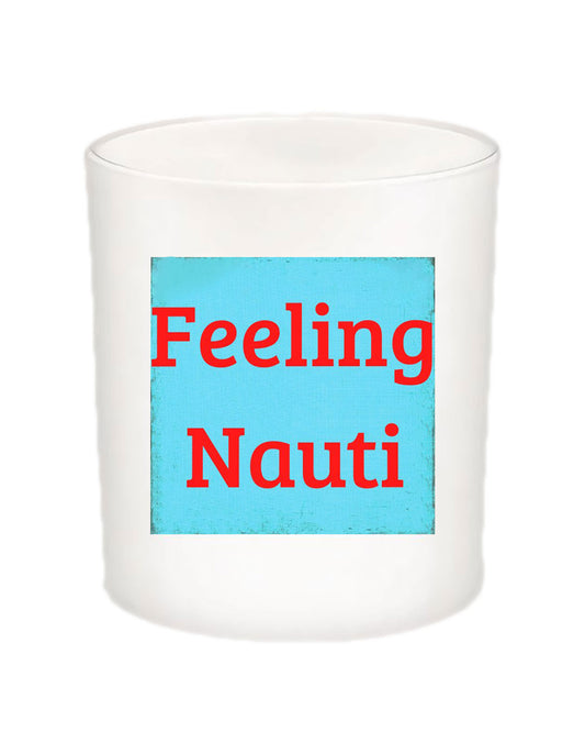 The Hamptons Feeling Nauti Candle Jar with Lid-Coconut Soy Wax