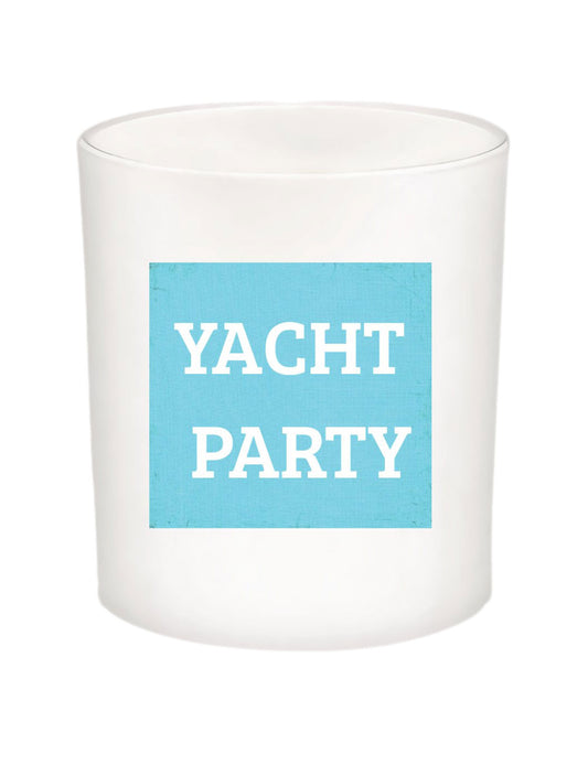 The Hamptons Man Yacht Party Candle Jar with Lid-Coconut Soy Wax